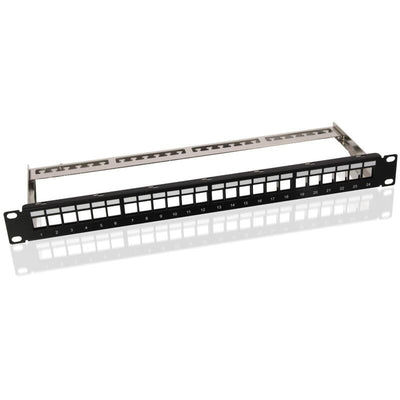 Helos Keystone - 19? Portamódulos 1 He 24 Port, Entlastungsschiene, Black — image 1