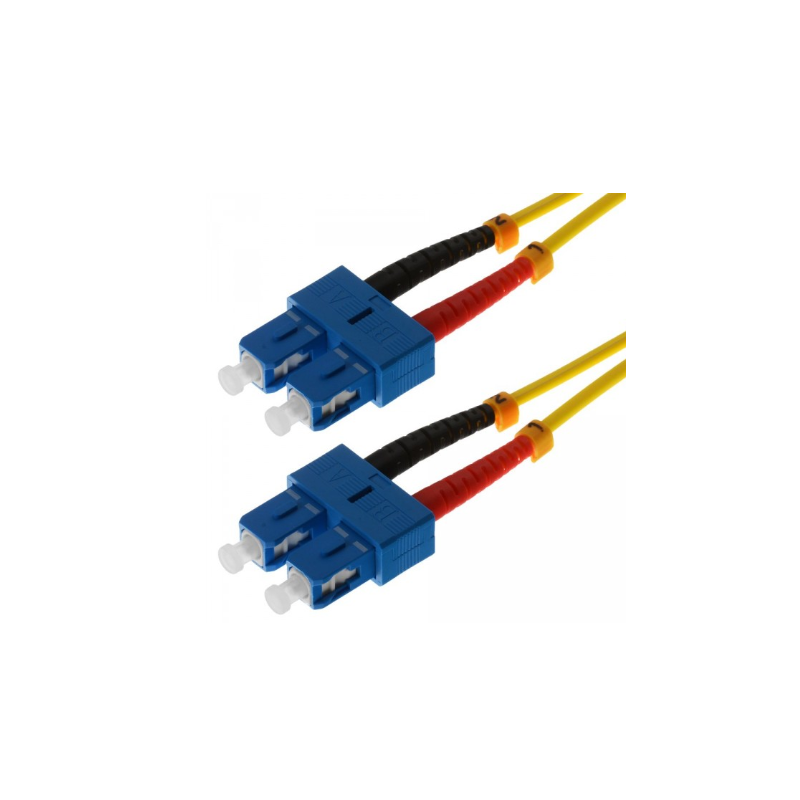Helos Lwl Network Cable Sc/Sc Duplex 9/125?M OS2 Yellow 0,5M