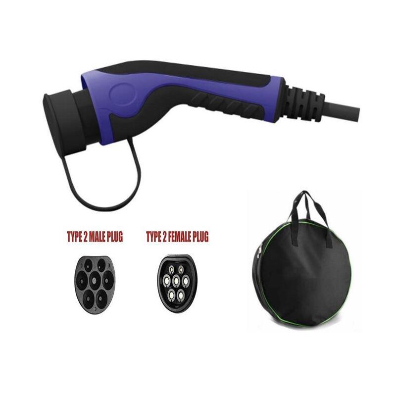 Helos Typ 2 Ev Cable Charging Tüv Mode 3,16A,11KW, 3-FÁSICO 7,5 Meter With Bag