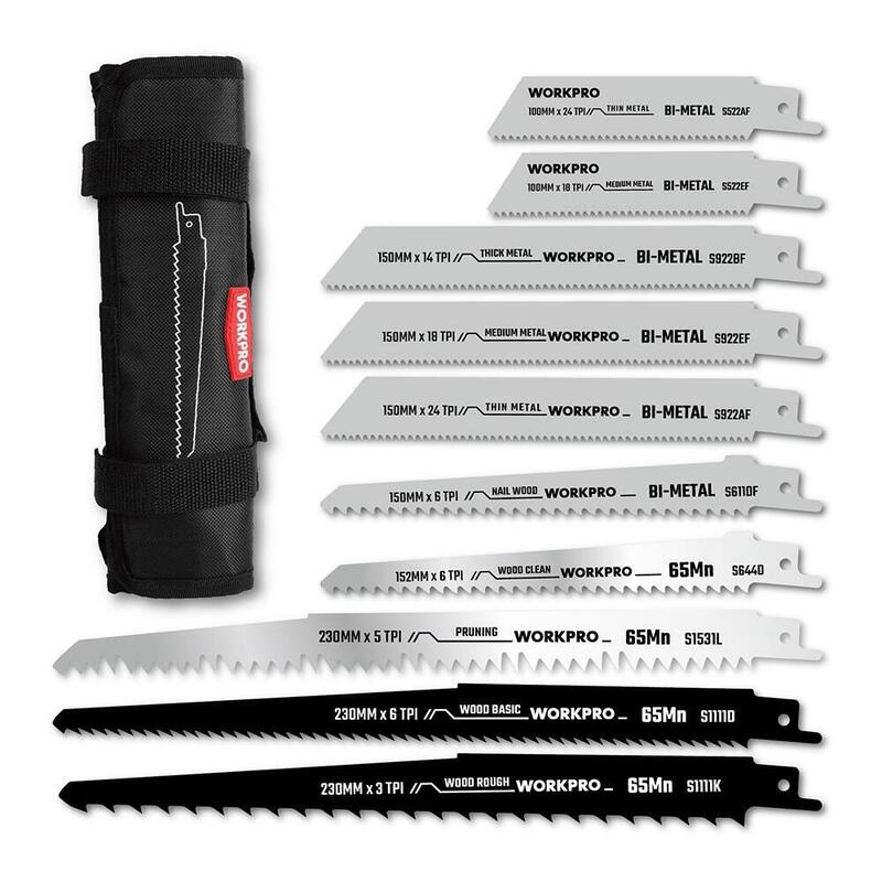 Hojas Saw Sable Mixtas 10 + 10, Set 20 Pieces