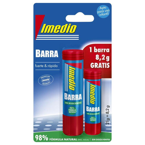 Imedio Pack 2 Barcodes Glue 1X 21GRS + 1X 8.2GRS - Without Disolventes - Washable - Apto Uso School — image 1
