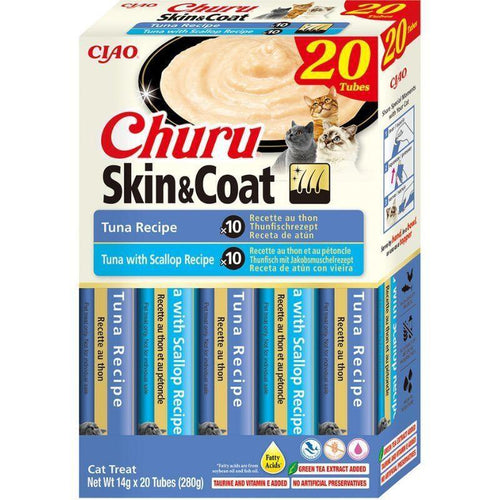 Inaba Cat Churu - Premios Atún Gatos Leather And Hair 20 X 14G (280G) — image 1