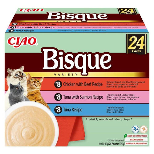Inaba Cat Ciao Bisque Tuna, Beef, Chick 24X40G — image 1