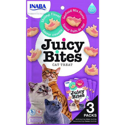 Inaba Juicy Bites Shrimp And Seafood - Rubber Gatos - 3X11,3G — image 1