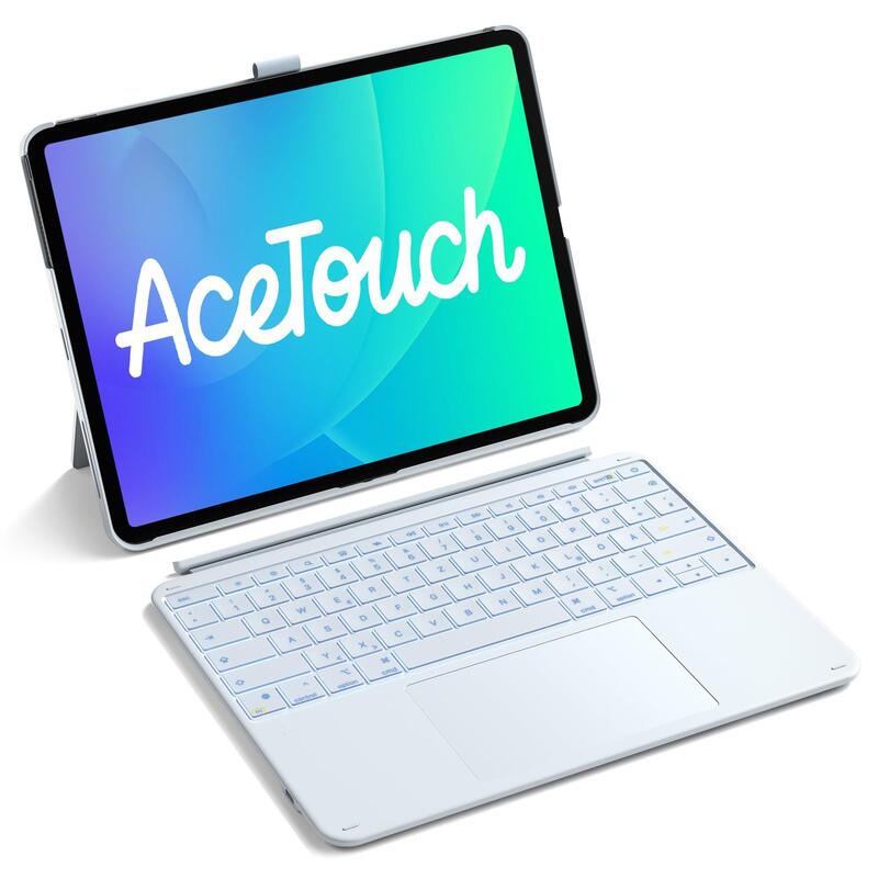 Inateck Keyboard Ace Touch Ipad 13 Compatible Qwertz Blue