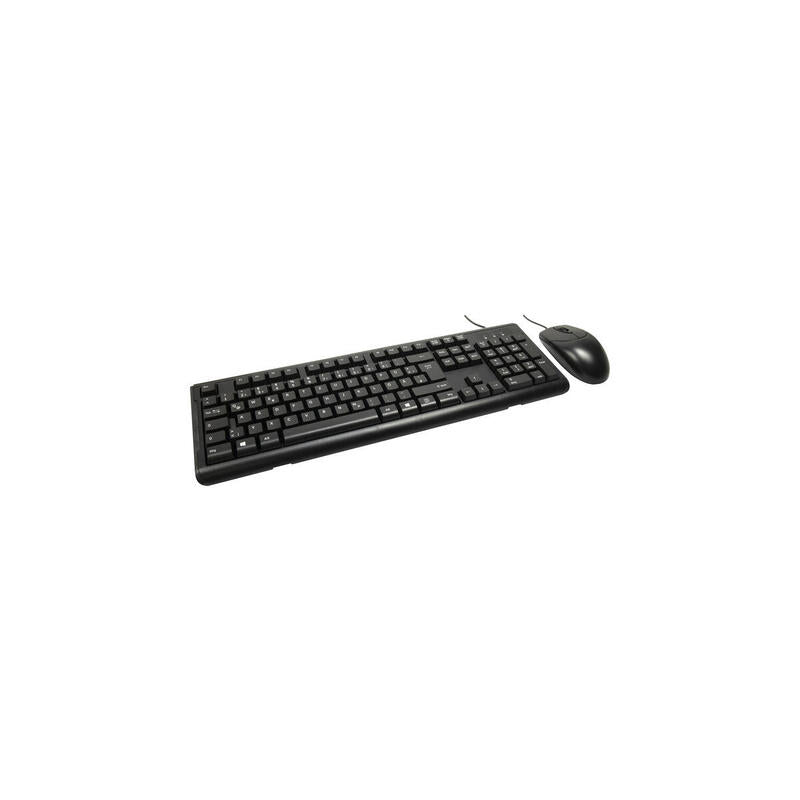 Inter-tech KB-102DE, Set Of Desktop Black Disposición 88884138