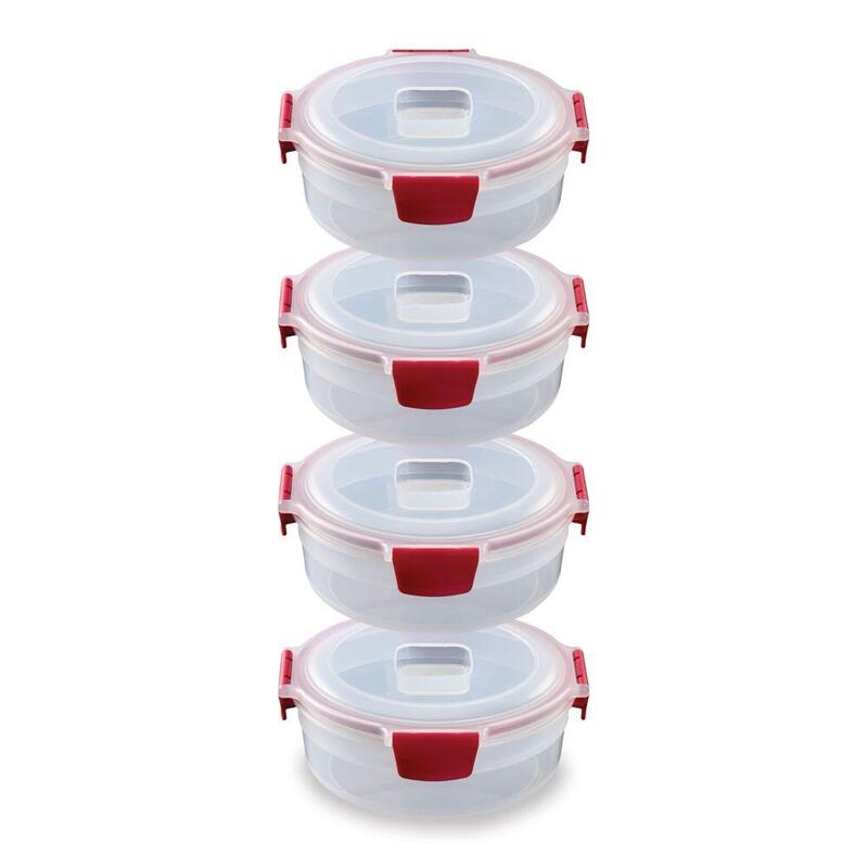 Joseph Nest Lock 4-PIECE Network 1L Round Food Container Set