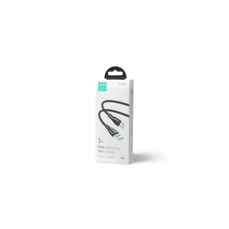 Joyroom USB - Type-c Surpass Series Fast Charging And Data Cable 3A, 1,2M, Black (S-UC027A11)