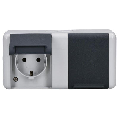 Jung 8220-1W Ap Wd-doble-toma Power Waagerecht Schriftfeld — image 1