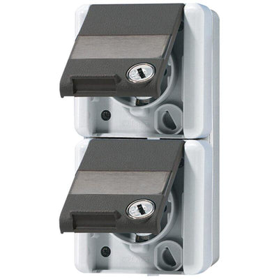 Jung 8220NAWSL Schuko-doble Socket Power WG800 IP44 — image 1