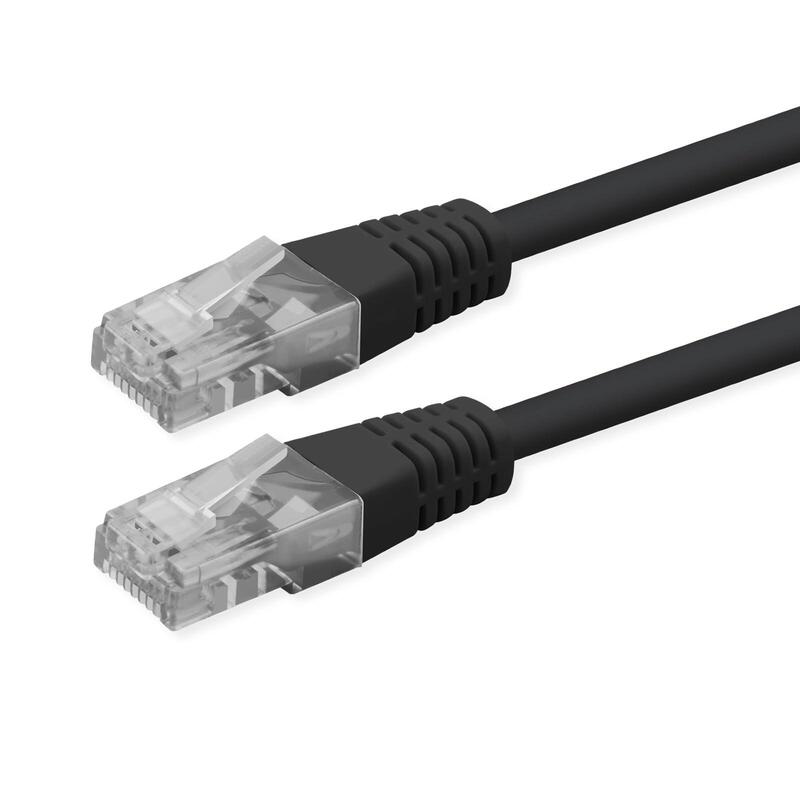 Roline Kab Network Cable CAT.6 Class And UTP PoE Black 1M