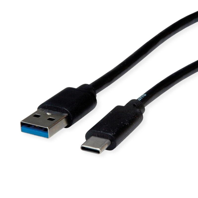 Roline Kab Rm USB 3.2 Gen 2 Cable USB A-c, M M, Black 2M