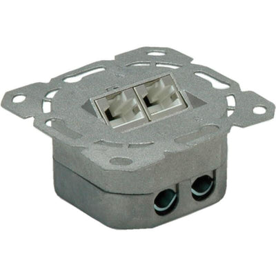 KAT.6A Class Ea Socket 2X STP Empotrado Senkrecht White — image 1