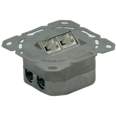 KAT.6A Class Ea Socket 2X STP Empotrado Waagerecht White — image 1