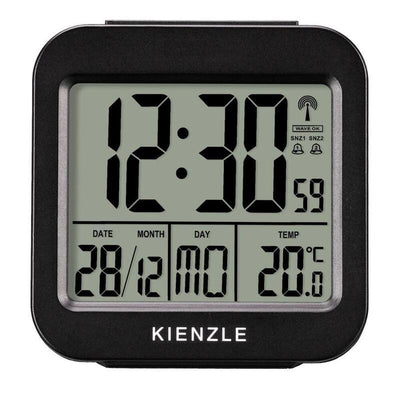 Kienzle Travel Alarm Clock With Indoor Temperature Display — image 1