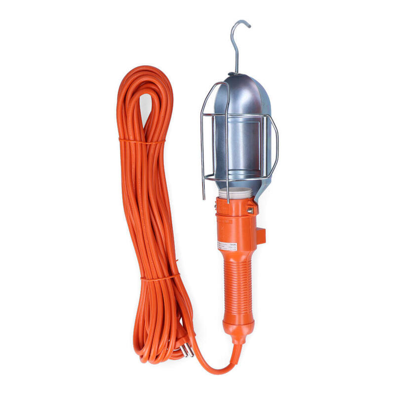 Lamp Laptop With Switch And Hook Metallic E-27 (10M Cable
