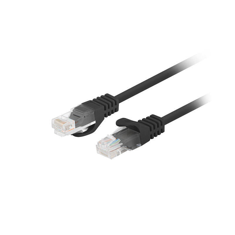Lanberg Network Cable CAT.6 UTP 1.5M Black 10-PACK