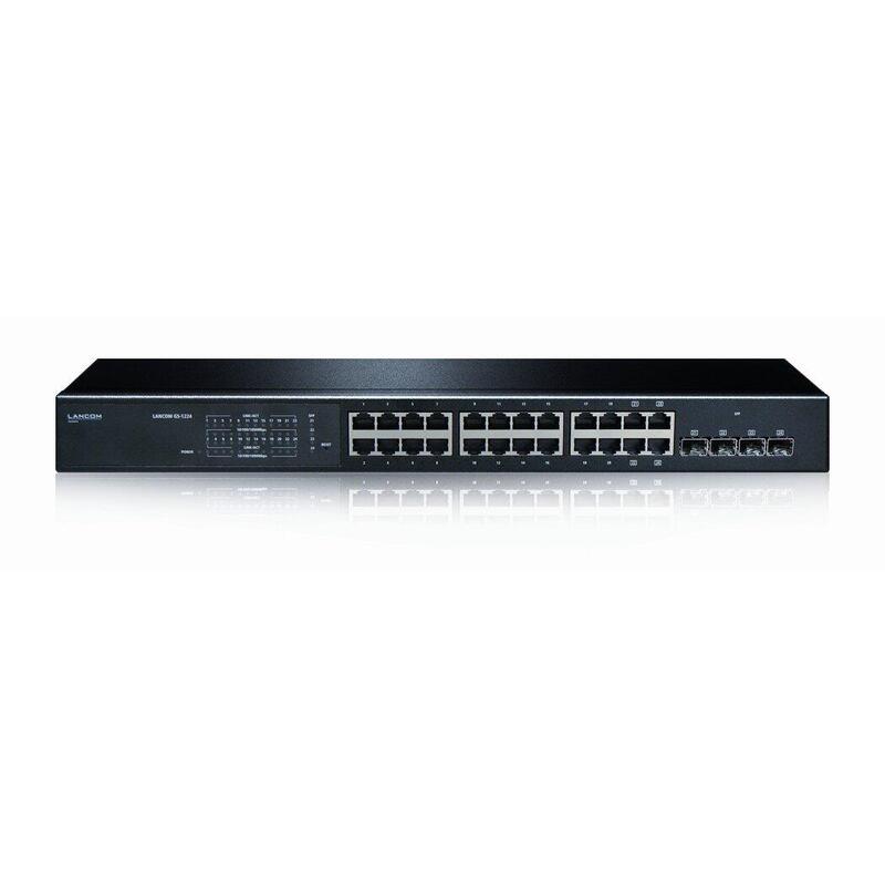 Lancom GS-1224 Web-smart LAYER-2 Switch, 24X GB Ports, 4 Combo Ports (tp/Sfp), Port-based Qos, 24 Active Vlans