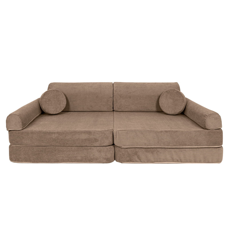 Large Modular Sofa for Kids - Slimcord Corduroy Brown