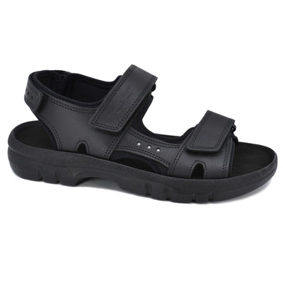 Lauri Leather Sandals - Black