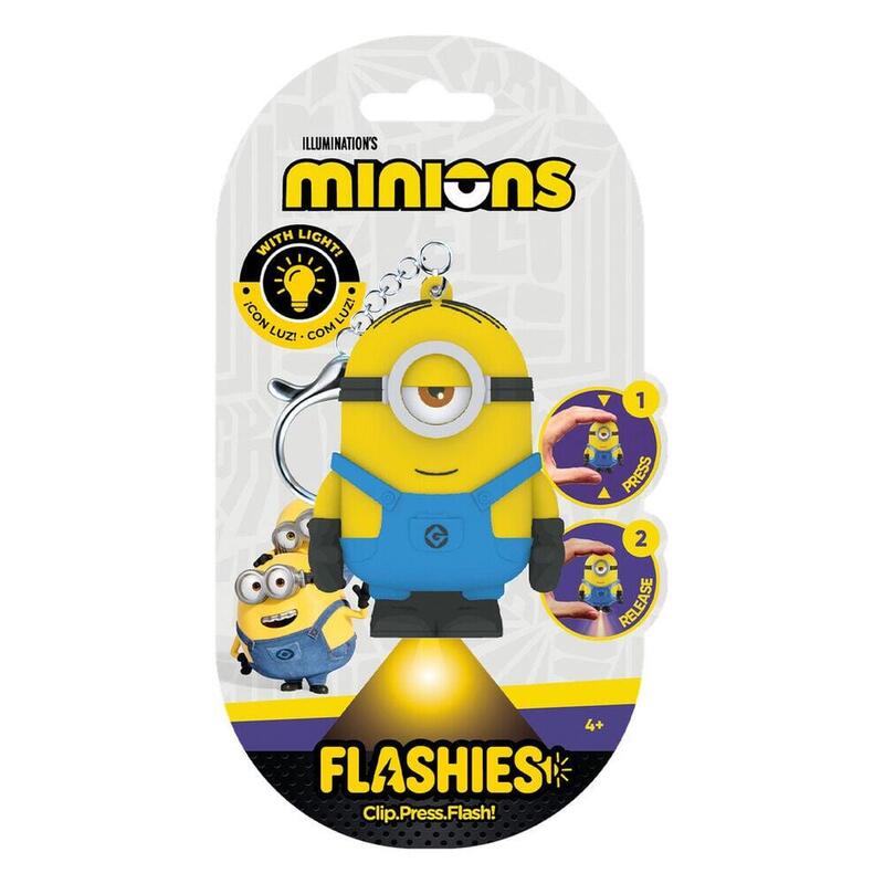 Keyring Figure 3D With Light Minions Flashies