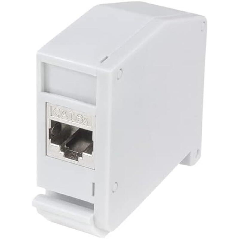 Logilink Adapter Carril Din M.CAT.6A-EMPALME,2x RJ45-CONECTOR Female