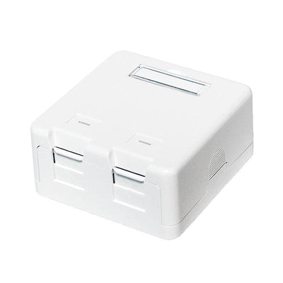 Logilink- Box Montada Surface Keystone 2 Ports UTP, White — image 1