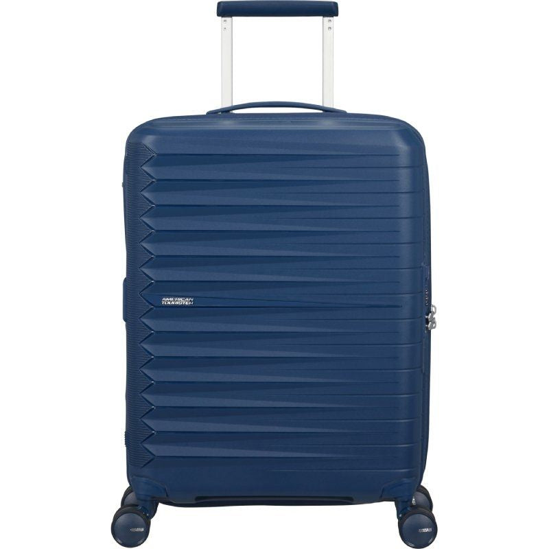 American Tourister Maleta Cabina Fastforward Spinner Expansible 55CM 55X40X23CM 4 Wheels Blue Marino
