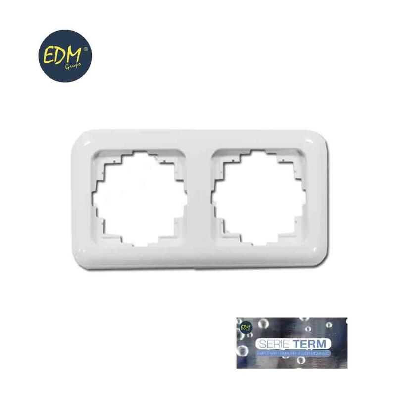 Frame 2 Elementos Empotrar Serie Term White 80X150MM Bag Blister)