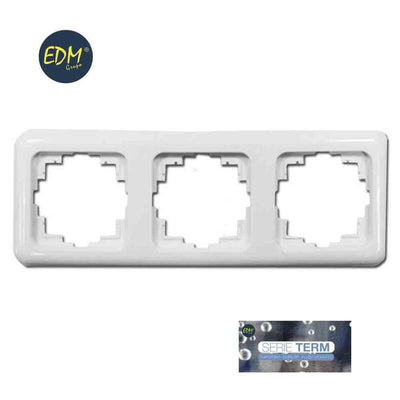 Frame 3 Elementos Empotrar Serie Term White 80X220MM Bag Blister) — image 1