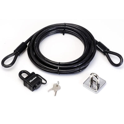 Master Lock 8271EURDAT Cable Antirrobo With Hebillas Steel Trenzado And Padlock 4,5M — image 1
