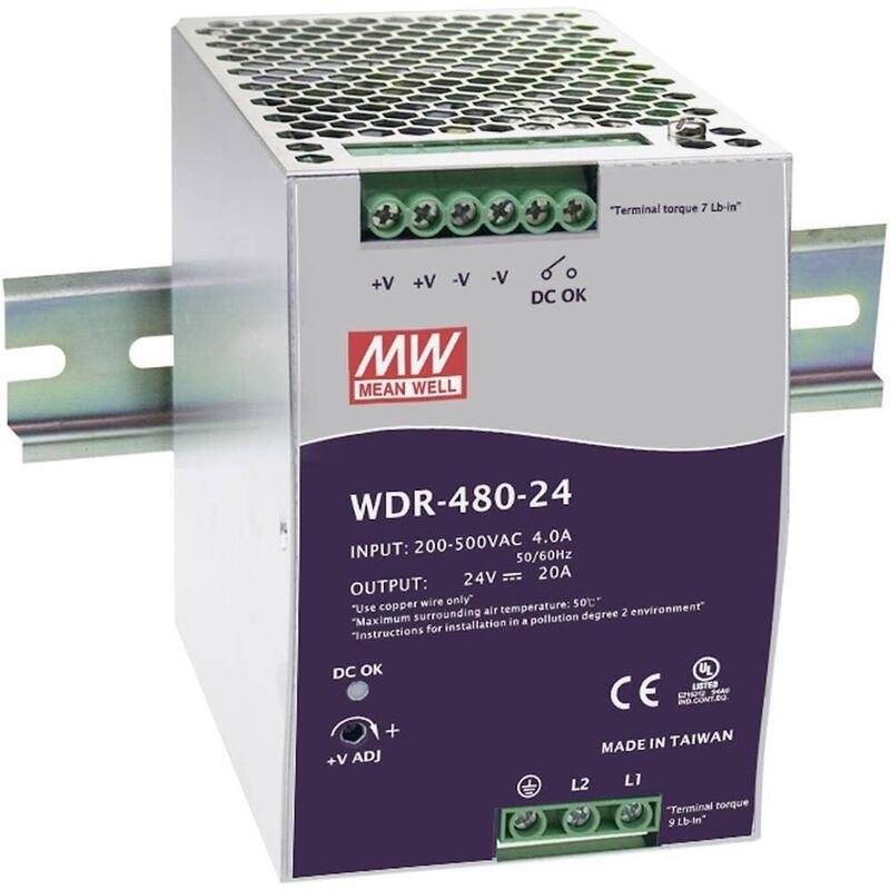 Meanwell Power Supply - 24V 480W Din Rail