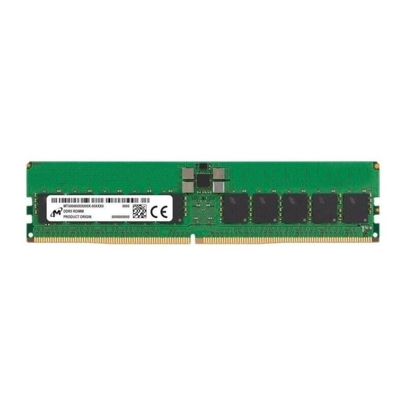 Micron Memory 32GB DDR5 2RX8 6400MHZ PC5-51200 Ecc Registered MTC20F2085S1RC64BD2R