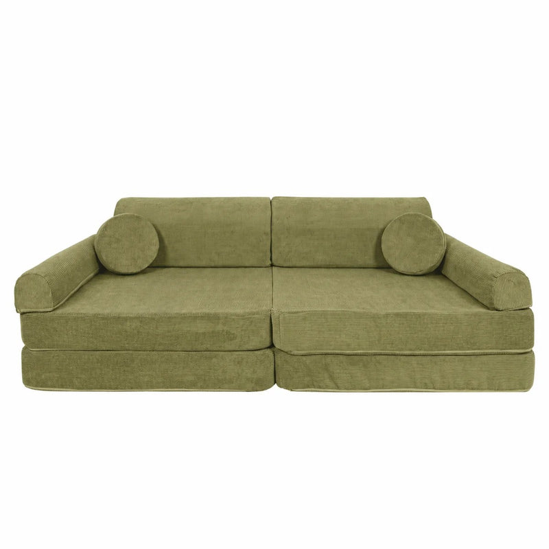 MeowBaby® Large Slimcord Premium Sofa - Lime