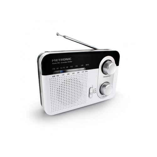 Metronic Radio Laptop Am/Fm And Onda Long - Colo White — image 1