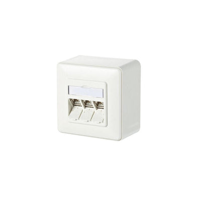 Metz Connect 130B11D30002- And Socket Power RJ-45 White — image 1