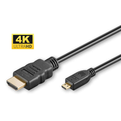 Microconnect HDM19195V2.0D HDMI Cable 5M HDMI Type D (micro) HDMI Type a Standard Black — image 1