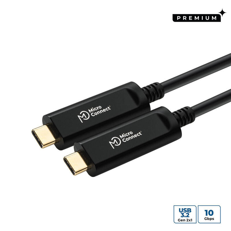 Microconnect MC-USB3.1CC10OP USB Cable USB 3.2 Gen 2 (3.1 Gen 2) 10M USB C Black