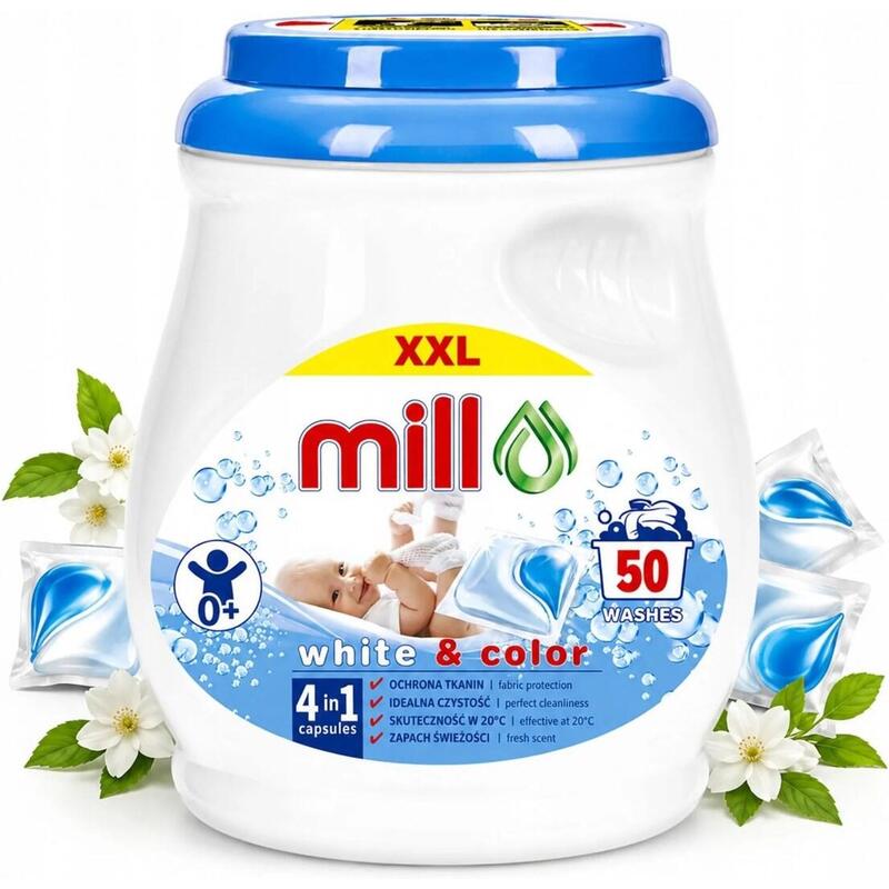 Mill Professional Cápsulas Detergent Baby Duo Caps 50