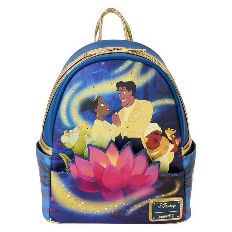 Loungefly Backpack 15TH Anniversary Tiana And Sapo Disney 26CM