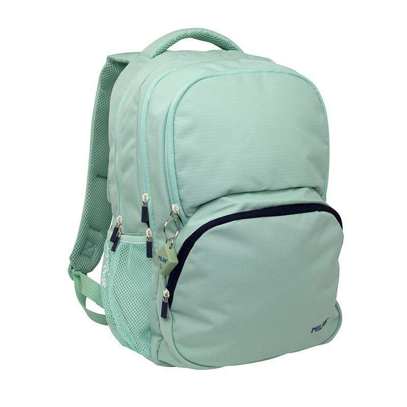 Milan Backpack School 4 Cremalleras 25L Serie 1918 Green