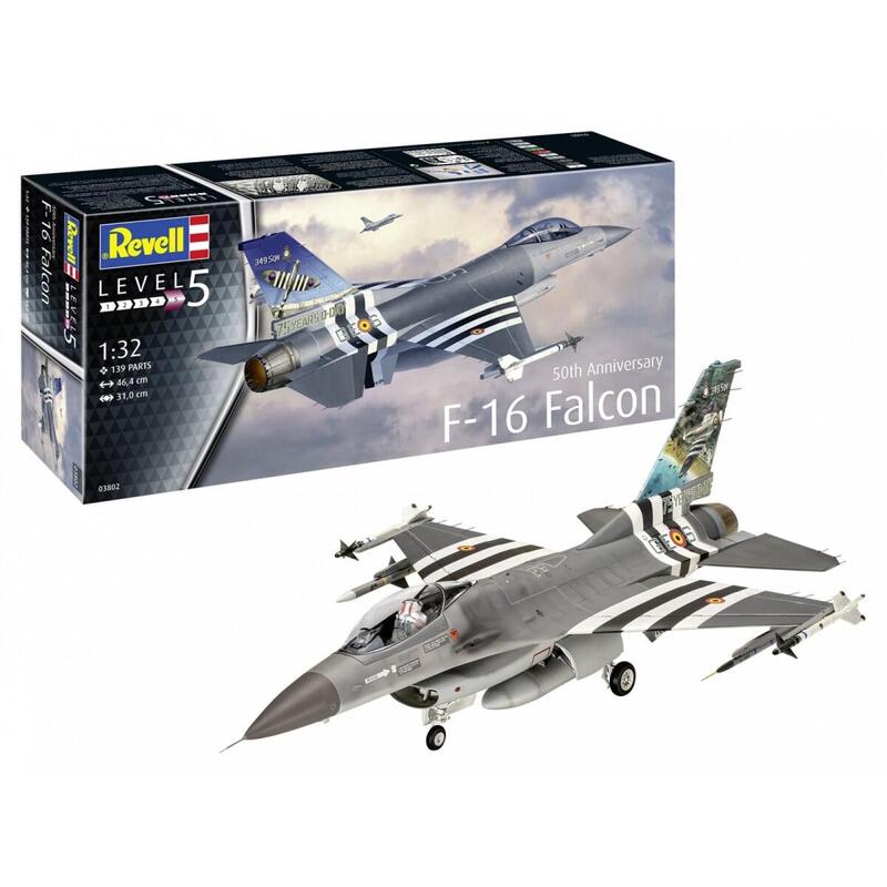 Model Plastic Avión 50TH Anniversary F-16 Falcon 1/32