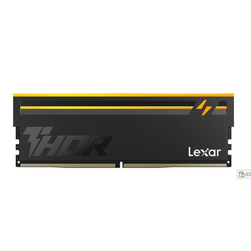 Lexar Módulo Memory 16GO DIMM DDR5 Thor RGB 2ÈME Génération 6000MHZ Black