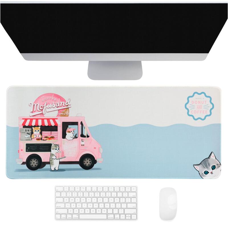 Mofusand - Mouse Pad Desk Jumbo, Base Non-slip Surface Lisa Computadora, Laptop And Keyboard
