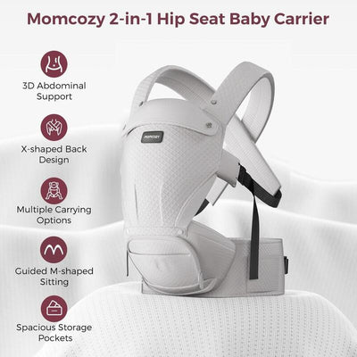 Momcozy Nosidelko Z Siedziskiem Biodrowym Air Mesh, Grey — image 1