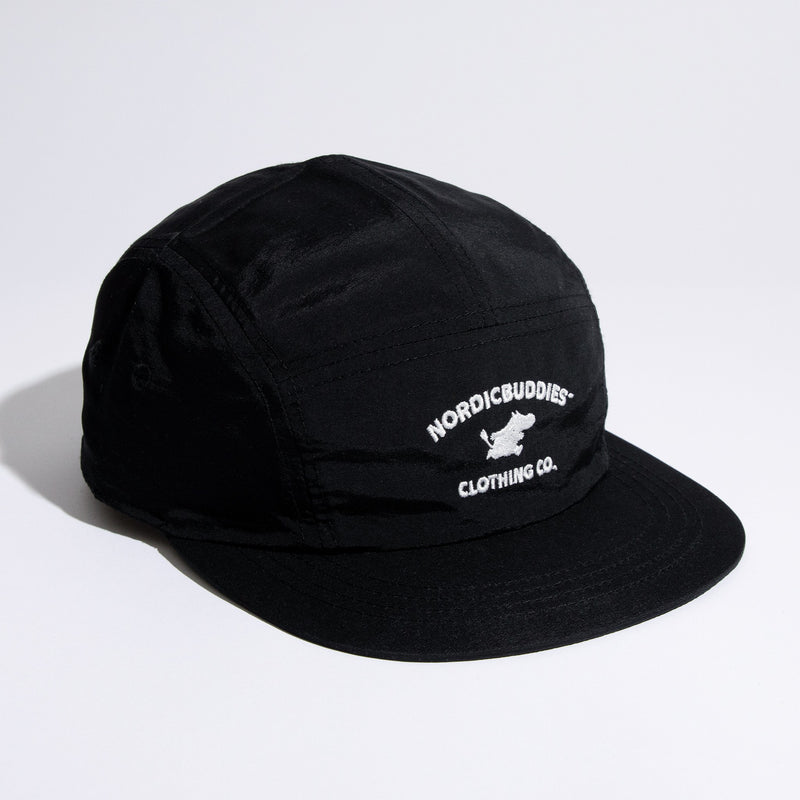 Moomintroll Adventure Nylon 5-panel Cap - Black