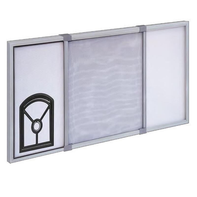 Mosquitera With Frame Extendable With Gatera, White 2 Pieces 70 X 50CM