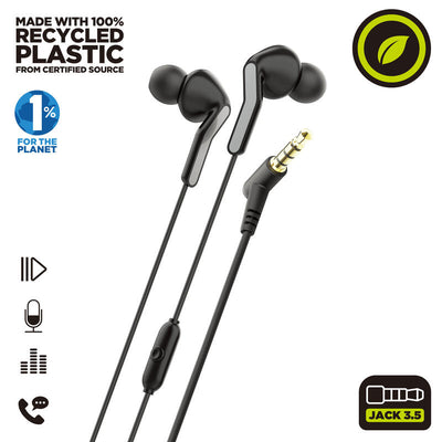 Muvit For Change Headphones Stereo E57 3.5MM Black — image 1