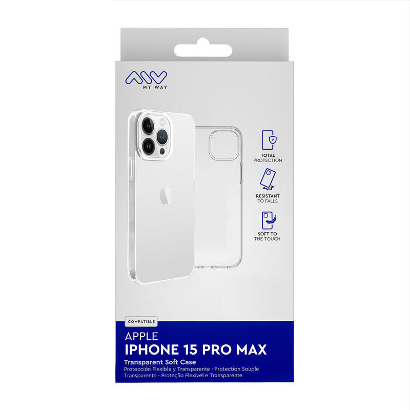 Myway Case Compatible With Apple Iphone 15 Pro Max. Transparent