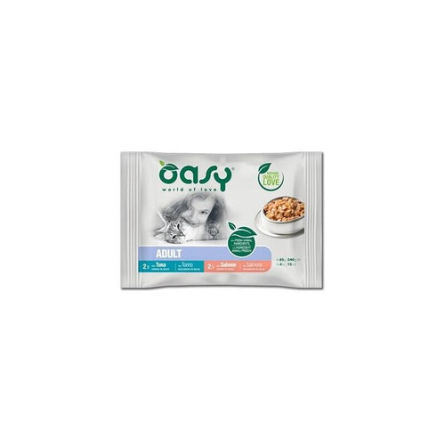 Oasy Chunks Salsa, Paquete Múltiple Peces Adultos, 4X85GR — image 1